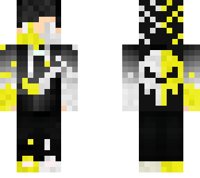 yellow/white/gray hoodie gamer