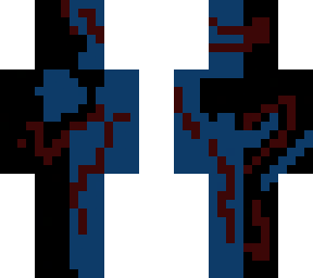 black and blue skin