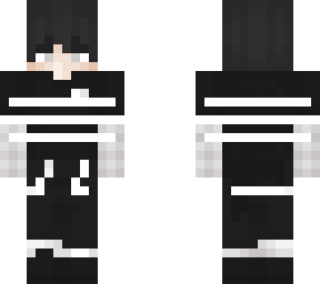 black and white