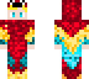 blonde boy red parrot costume