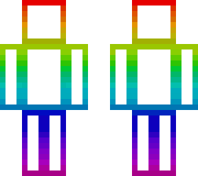 clear rainbow skin