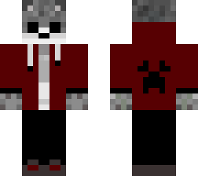 faker lobo con chaqueta roja