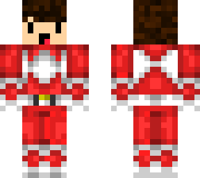 finn in power ranger suit (unmasked)
