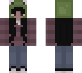 girl with frog hat