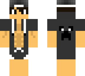 minecraft gray skin swim wear boy