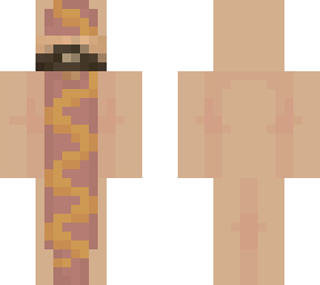 old man in a hotdog outfit