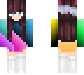 rainbow girl cute