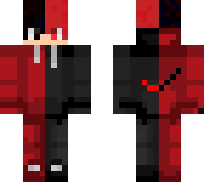 red and black nike boy
