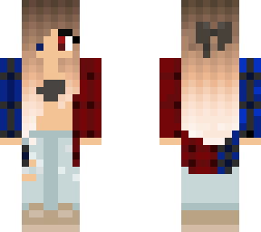 red blue gamer girl