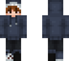 shark hoodie w brown hair