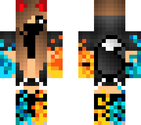wolf ice fire girl