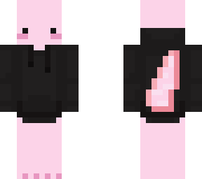 axelotl in hoodie with tail