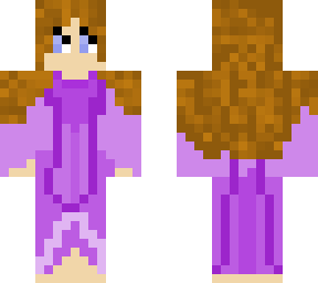 girl in a purple dress