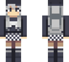 gray, white and black