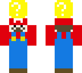 mario carrying a lucky block