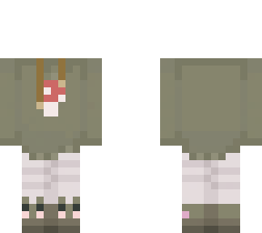 mushroom/ frog outfit.