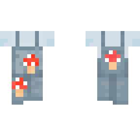 mushroom overalls.