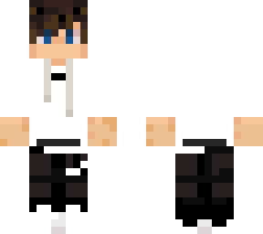 white hoodie boy