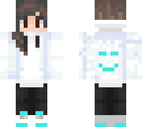 white hoodie girl