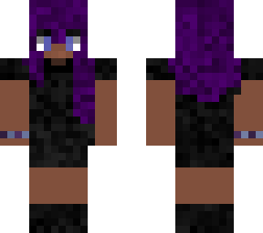 black girl + purple hair