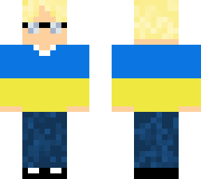blond boy with glasses