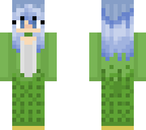 blue haired picklepenguin girl