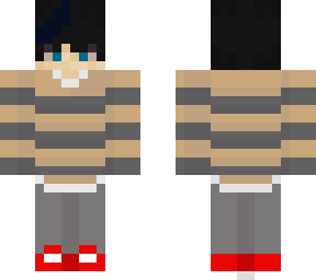 boy in sweater rainbow shoes