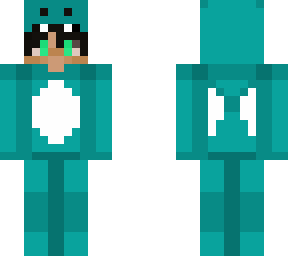 cyan dragon onesie