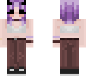 purple hair girl
