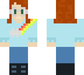 rainbow sweater girl