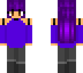 remade skin blue girl with purple hair v2