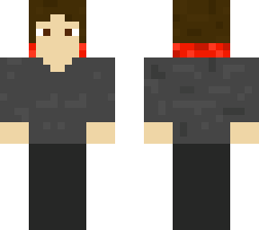 basic brown hair with red dye