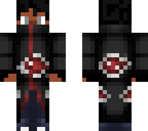black kid with akatsuki cloak