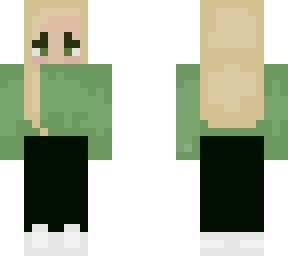 blonde elf girl green