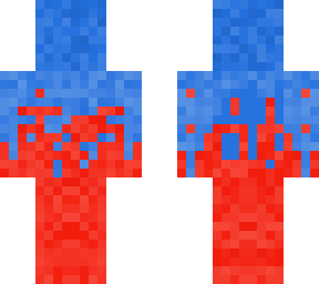 blue and red
