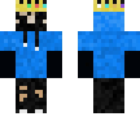 blue hoodie crown