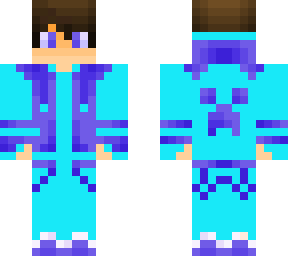 blue minecraft skin creator edition