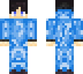 blue shaded skin