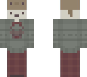 brown axolotl earth tones christmas person