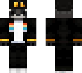 fundy's skin with a raccoon