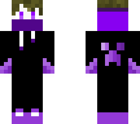 gamer boy purple and black
