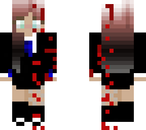 girl in blood suit