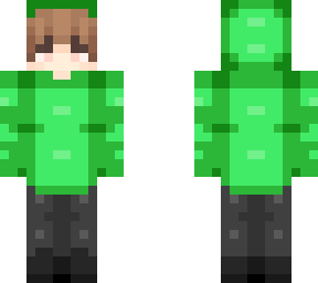 green hoodie