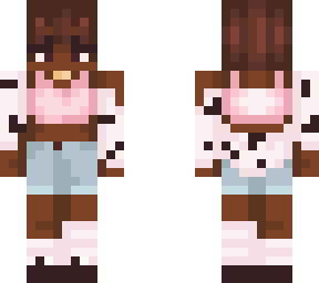 my minecraft skin || strawberry cow outfit