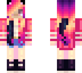 neon cat girl