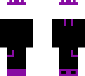 purple and black headless guy