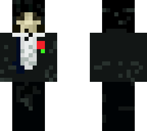 the skull in a suit