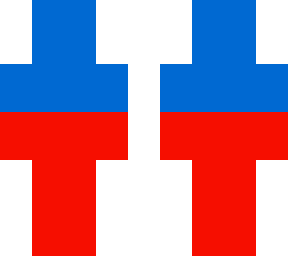 blue and red  (rainbow effects)
