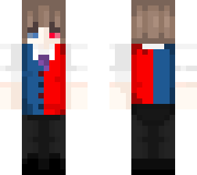 blue and red suit boy