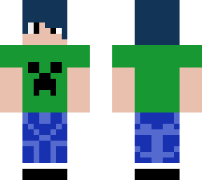 boy wearing creeper t-shirt with headphones